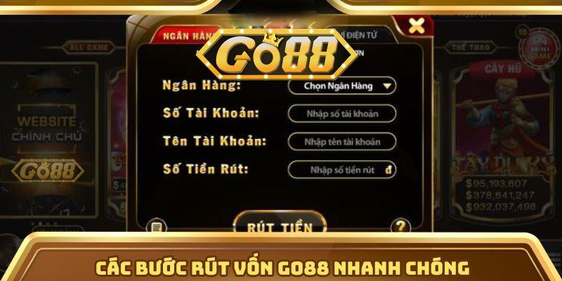 Trang Chủ Go88 | go88.bz Các bước rút vốn Go88 nhanh chóng