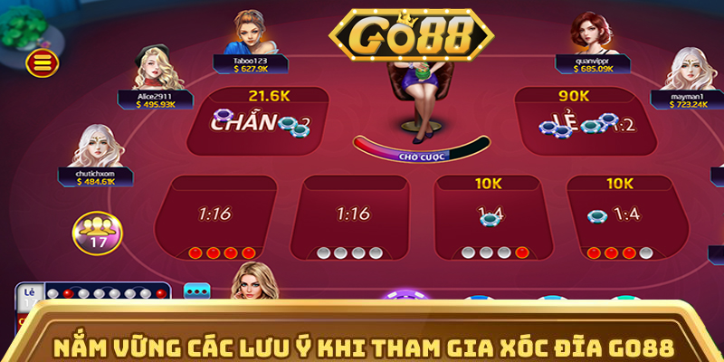Chơi Xóc Đĩa Go88 Game Cổ Điển Với Tỷ Lệ Thưởng Cao | go88.bz Nắm vững các lưu ý khi tham gia xóc đĩa Go88